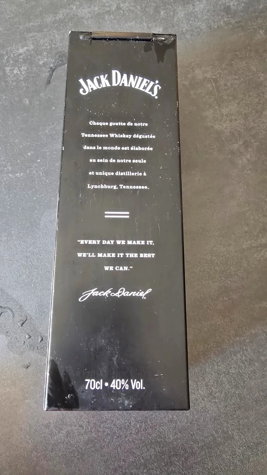 Etui métallique pour bouteille jack Daniels 70cl – photo 3